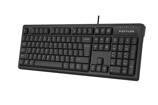 A4tech FKS12 Fstyler FN Multimedia Wired Keyboard USB Black,US Layout - view 4