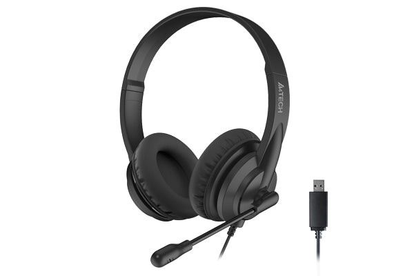 A4tech HU-10 Wired Headset USB Black - view 3