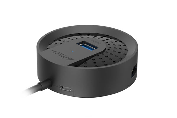 A4tech HUB-30 USB 3.0 4 Ports,100cm, USB Plug Black - view 2