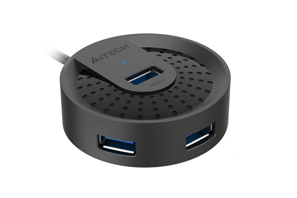 A4tech HUB-30 USB 3.0 4 Ports,100cm, USB Plug Black - view 4