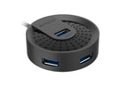 A4tech HUB-30 USB 3.0 4 Ports,100cm, USB Plug Black - view 4