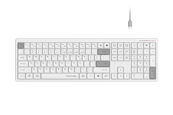 A4Tech FBX55C Keyboard White color_white