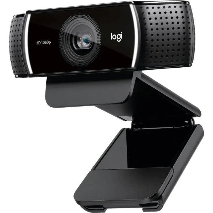 Logitech C922 PRO HD Stream Webcam, 1080p/30fps, 720p/60fps, Autofocus, Built-in Stereo Mic