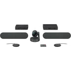 Logitech RALLY PLUS - UHD 4K Conference Camera System with Speaker and Mic Pod Set | 960-001242