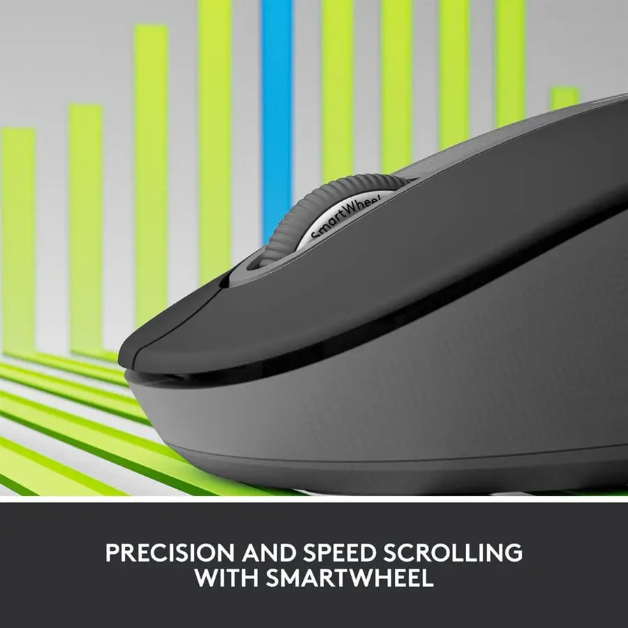 Logitech Signature M650 L Mouse Graphite 910-006247 - For Large-Sized Hands - Silent Clicks - SmartWheel