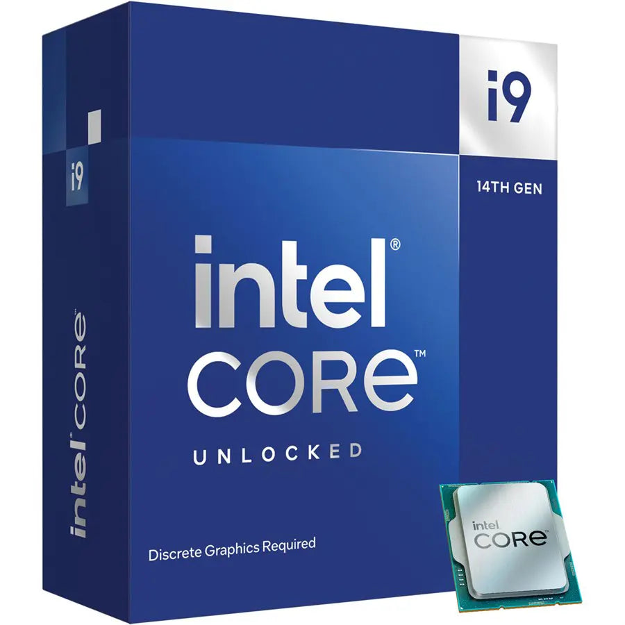 Intel Core i9-14900KF Desktop Processor, LGA1700, 24 Cores 32 Threads, Up to 6GHz, 36MB Cache, Box Pack