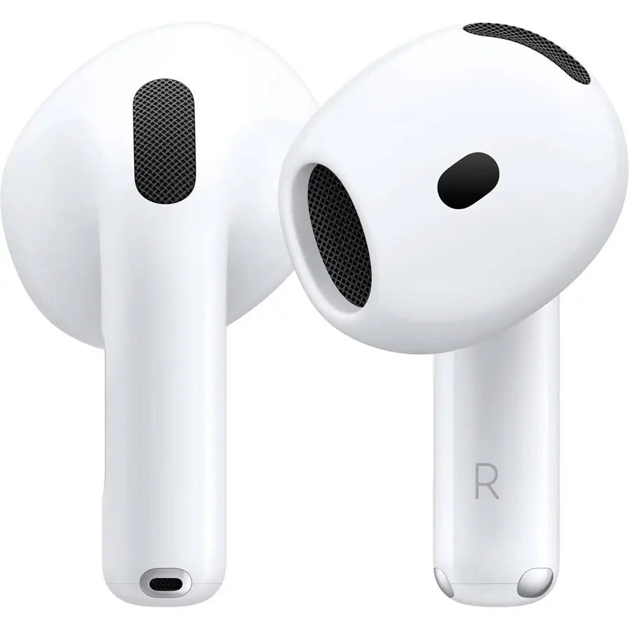 Apple AirPods 4 Wireless Earbuds, Bluetooth, H2 Chip, Personalized Spatial Audio, USB-C Charging Case, Up To 30H Battery, Sweat and Water Resistant, MXP63LL/A
