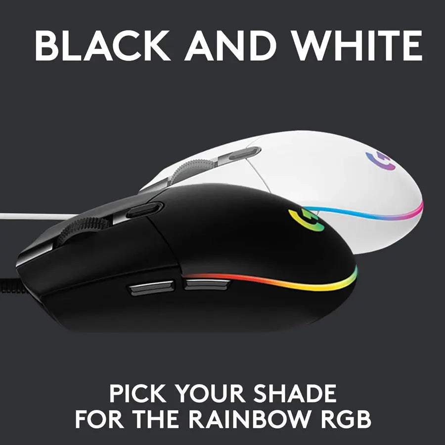 Logitech G102 Lightsync Gaming Mouse | White | 910-005803