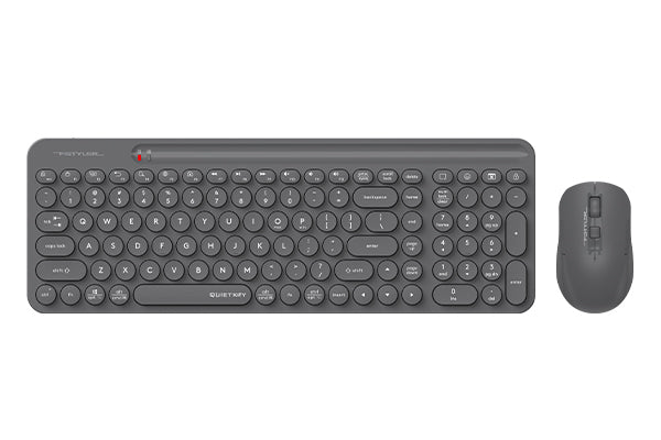 A4tech FG3300 Air2 Fstyler 2.4G Wireless Power-Saving QuietKey 2-Zone Combo Set, (FGK33+FG16S Air2) Grey,US Layout