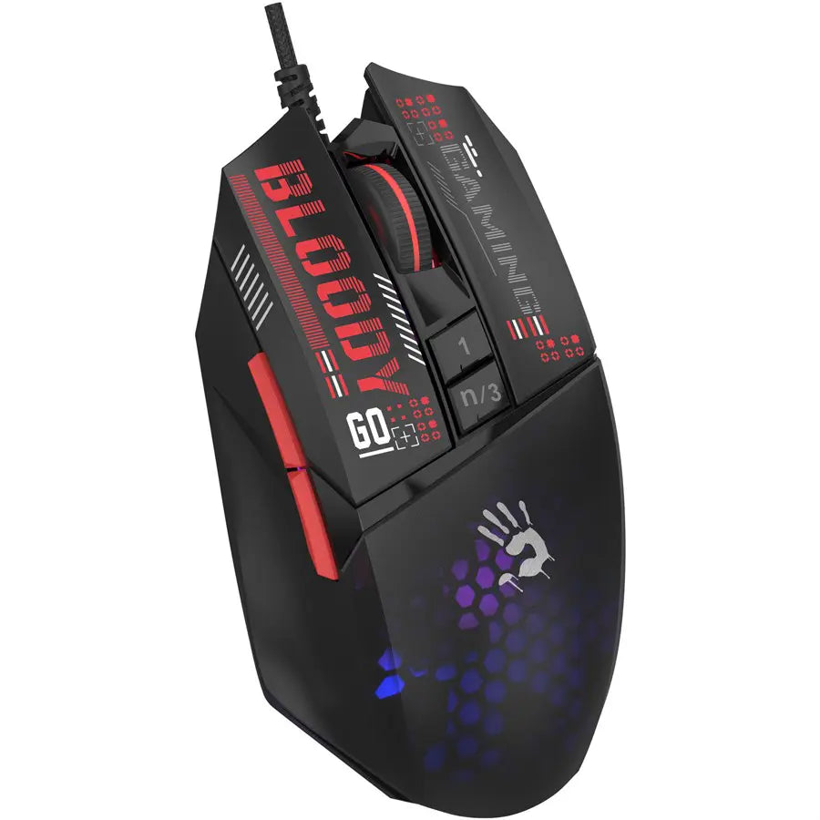 Bloody W60 Max Mini Lightweight RGB Gaming Mouse 12000 CPI | Honeycomb