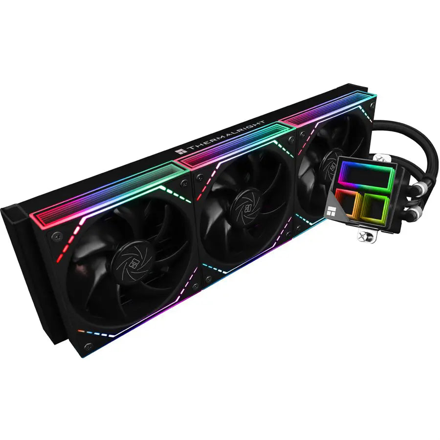 Thermalright Frozen Infinity 360 PC Liquid CPU Water Cooler, Triple PWM Fans 2000RPM, Desktop CPU AIO Cooler for AM4 and AM5 and Intel LGA1150/1151/1200/2011/1700/1851, Infinity Mirror, Black