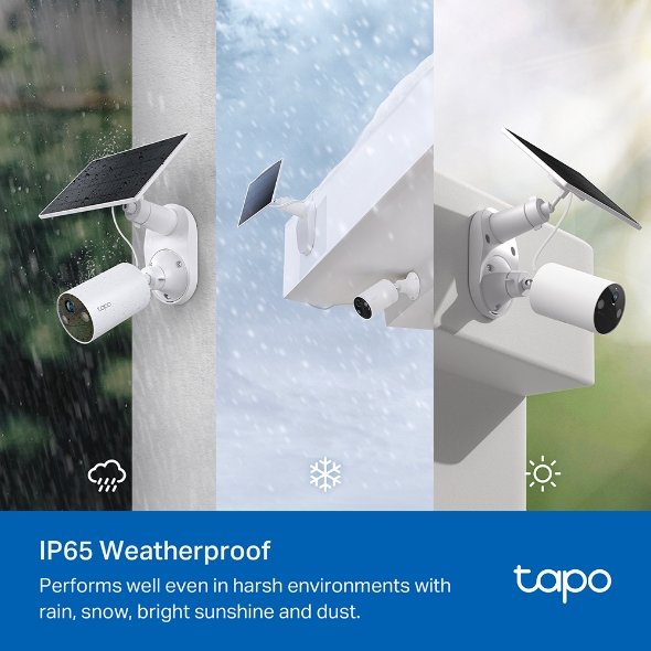 TP-Link Wi-Fi Camera Tapo C410 KIT Solar-Powered Security Camera Kit (3 - Pack)