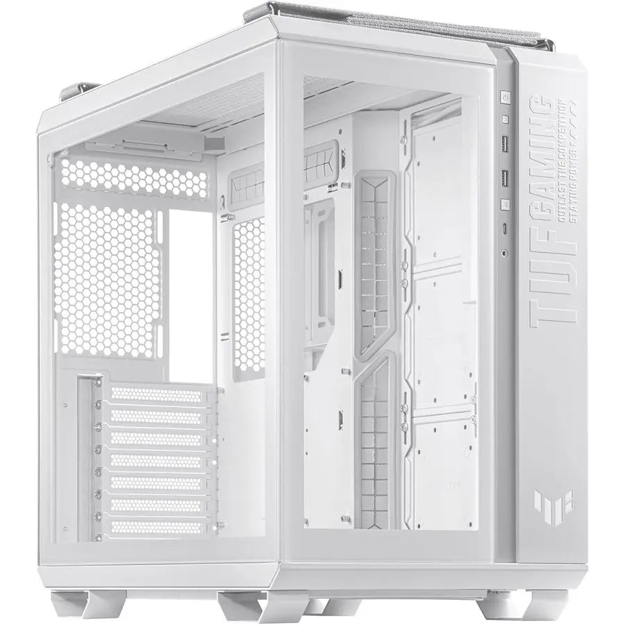 Asus TUF Gaming GT502 ATX Gaming Case, White, Dual Chamber Chassis