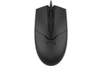 A4tech OP-550S Wired Mouse Silent Click USB Black with Teflon feet