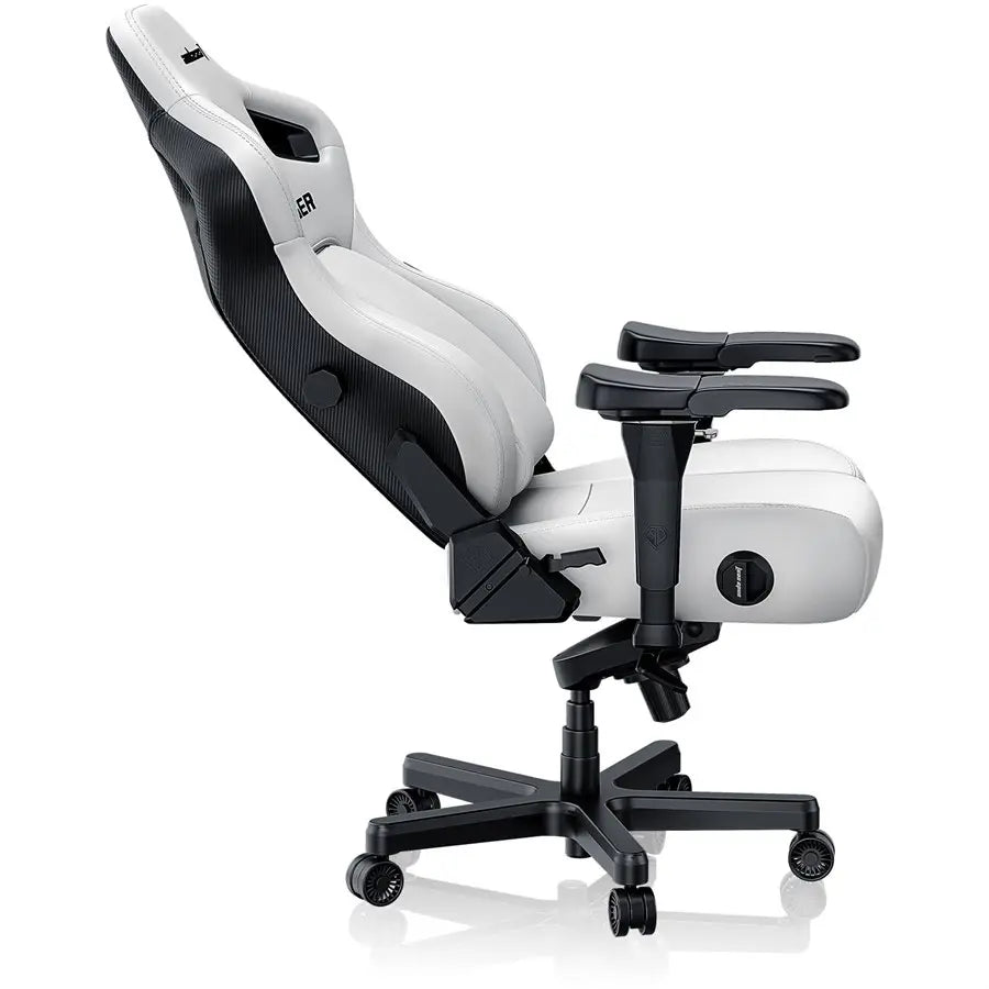 AndaSeat Kaiser 4 XL Series Premium Gaming Chair | XL - Premium PVC Leather - Cloudy White