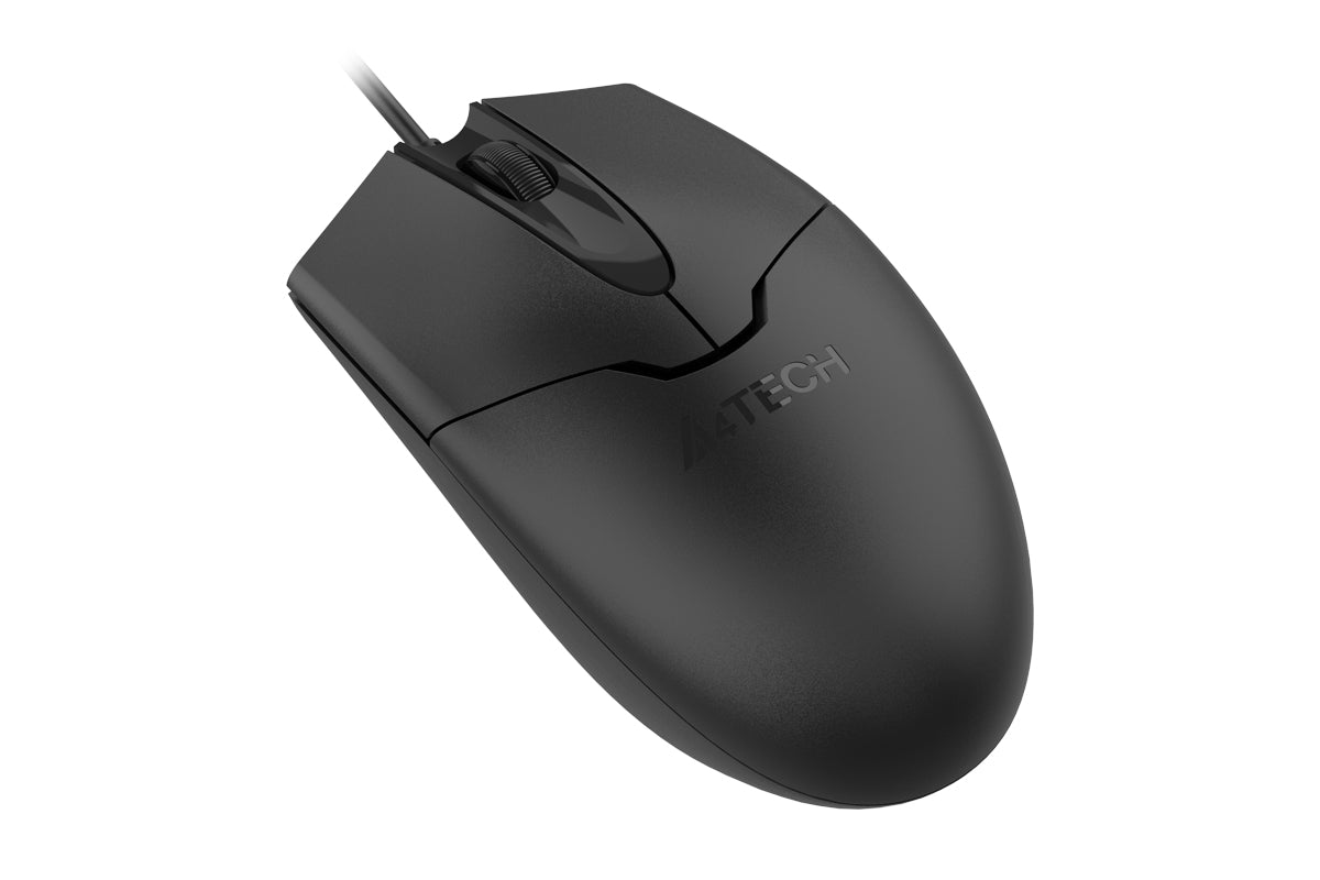 A4tech OP-550S Wired Mouse Silent Click USB Black with Teflon feet - view 3