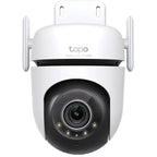 TP-Link Tapo C520WS Outdoor Pan/Tilt Security Wi-Fi Camera | 2K QHD Live View, Starlight Color Night Vision, Alexa and Google Assistant supported, 4MP QHD (2560×1440)