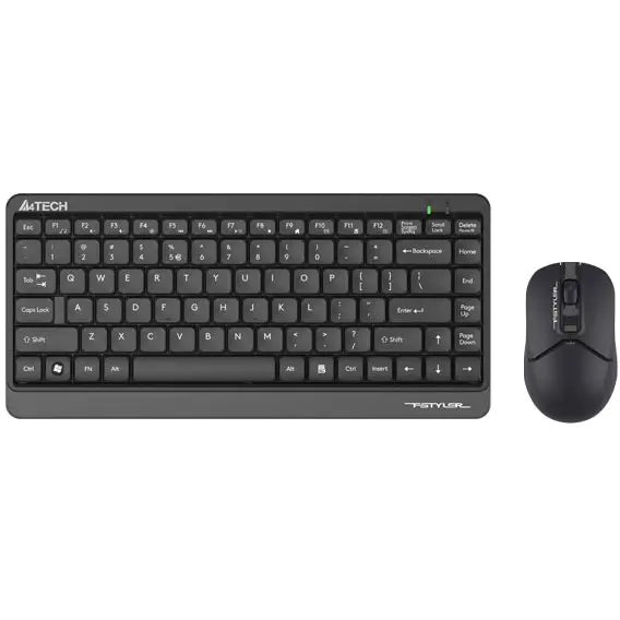 A4Tech Fstyler FG1112s 2.4G Power-Saving Compact Desktop Set | Black