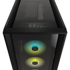 Corsair iCUE 5000X RGB Tempered Glass Mid-Tower ATX PC Smart Case — Black