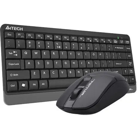 A4Tech Fstyler FG1112S Compact Desktop Set, 2.4GHz Wireless, Silent Clicks, 1200 DPI, Up to 12 Months Battery Life, Black