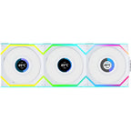 Lian Li 120mm UNI FAN SL Wireless LCD ARGB Case Fan (White, 3-Pack) 12SLLCD1W3W