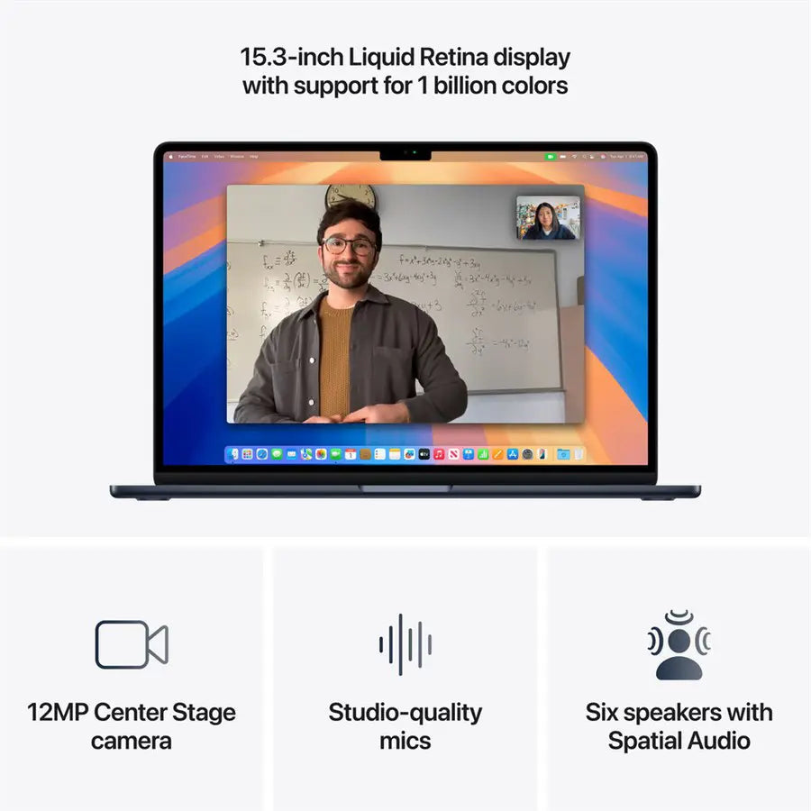 Apple MacBook Air 15.3' | Apple M4 10-Core Chip 16GB 256GB | Midnight MW1L3 | Silver MW1G3 | Sky Blue MC7A4 | Starlight MW1J3