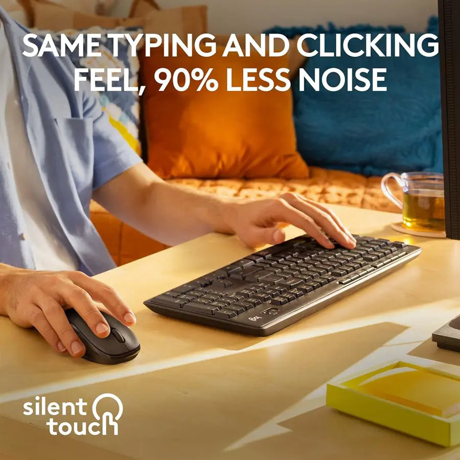 Logitech MK295 Silent Wireless Combo Keyboard Mouse Graphite