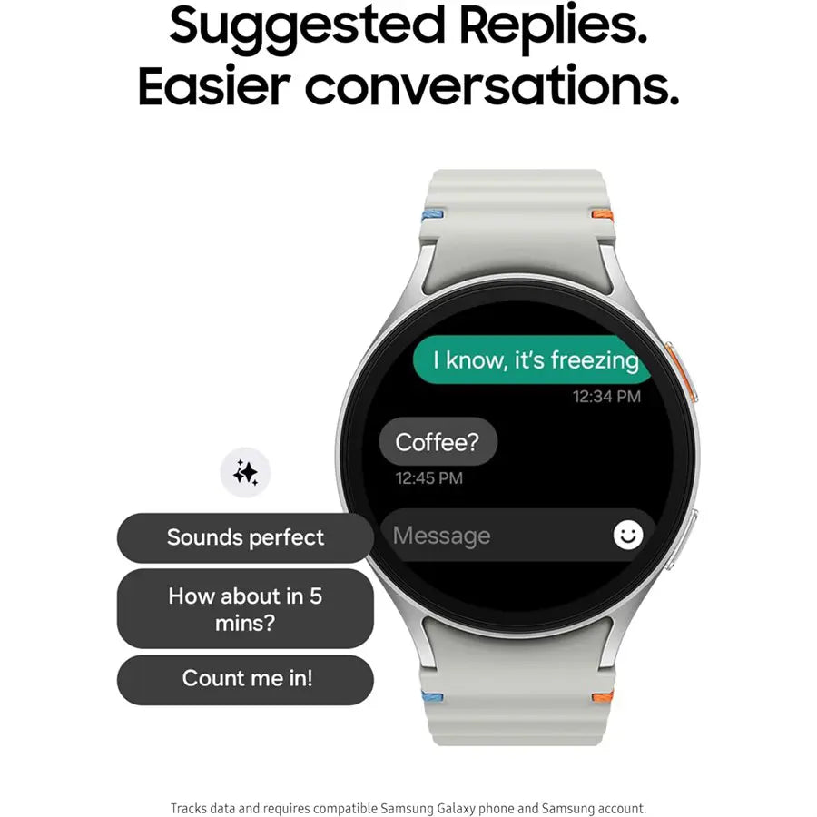 Samsung Galaxy Watch 7 44mm Bluetooth AI Smartwatch Silver