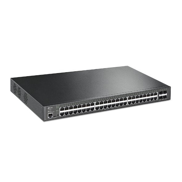 TP-Link Network Gigabit Desktop Switch TL-SG3452XP JetStream 48-Port Gigabit and 4-Port 10GE SFP+ L2+ Managed Switch with 48-Port PoE+