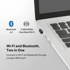 TP-Link Archer T2UB Nano AC600 Nano Wi-Fi Bluetooth 4.2 USB Adapter