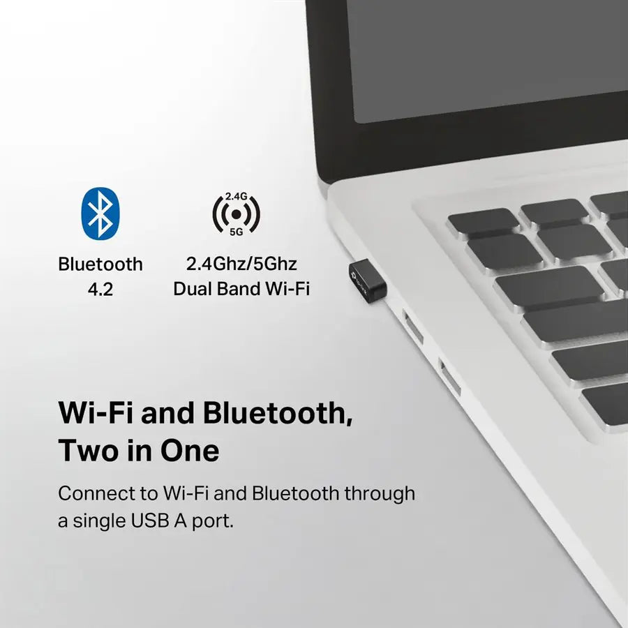 TP-Link Archer T2UB Nano AC600 Nano Wi-Fi Bluetooth 4.2 USB Adapter