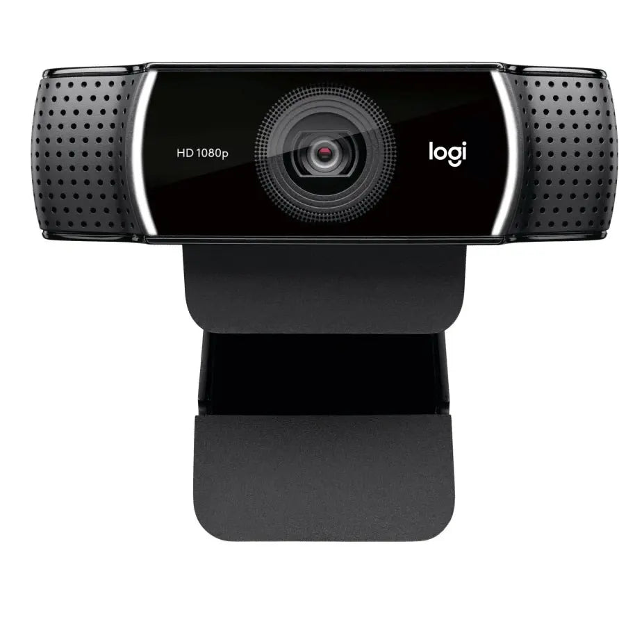 Logitech C922 PRO HD Stream Webcam, 1080p/30fps, 720p/60fps, Autofocus, Built-in Stereo Mic