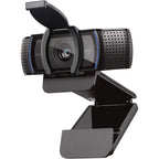 Logitech C920e Business Webcam HD 1080p Dual Mics 960-001360 | Certified for Zoom and Microsoft Teams | TAA Compliant + Litra Glow Premium LED Streaming Light with TrueSoft