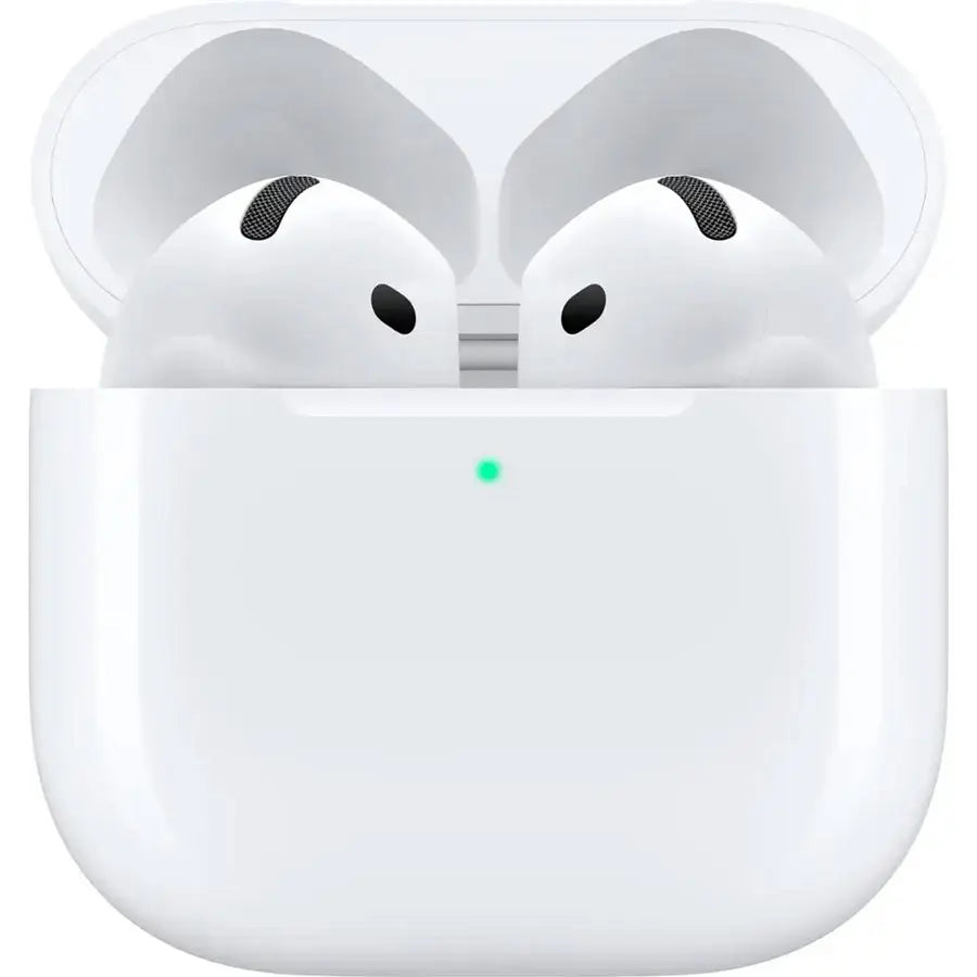 Apple AirPods 4 Wireless Earbuds, Bluetooth, H2 Chip, Personalized Spatial Audio, USB-C Charging Case, Up To 30H Battery, Sweat and Water Resistant, MXP63LL/A