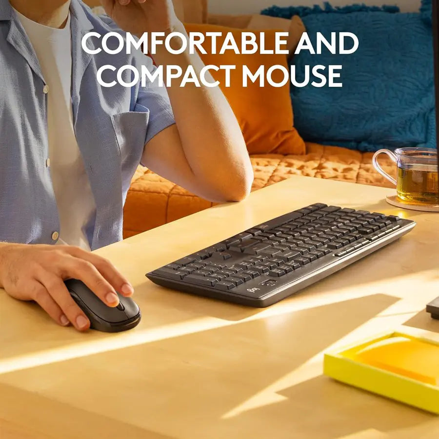 Logitech MK295 Silent Wireless Combo Keyboard Mouse Graphite