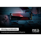 Samsung 990 PRO with Heatsink PCIe® 4.0 NVMe™ M.2 (2280) SSD 1TB MZ-V9P1T0 | Compatible with Playstation 5 - up to 7,450MB/s