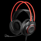 Bloody G200 Neon Hifi Gaming Headphone USB Black+RED 3.5mm for audio for light up with pc Extention Adapter - view 4