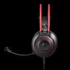 Bloody G200 Neon Hifi Gaming Headphone USB Black+RED 3.5mm for audio for light up with pc Extention Adapter - view 2