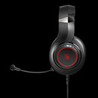Bloody G220 Neon Gaming Headphone Black 3.5 mm for Audio, USB for Light Up With PC Extention Adapter - view 2