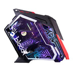Bloody GH-30 Mid Tower Gaming Case - 5 RGB Fans Pre-Installed - Black/Red - view 4