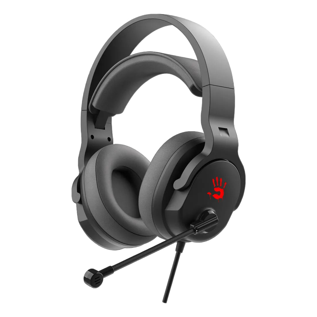 Bloody G330P Stereo Surround Sound RGB Gaming Headphone 4-Pin 3.5 mm Black With PC Extention Adapter