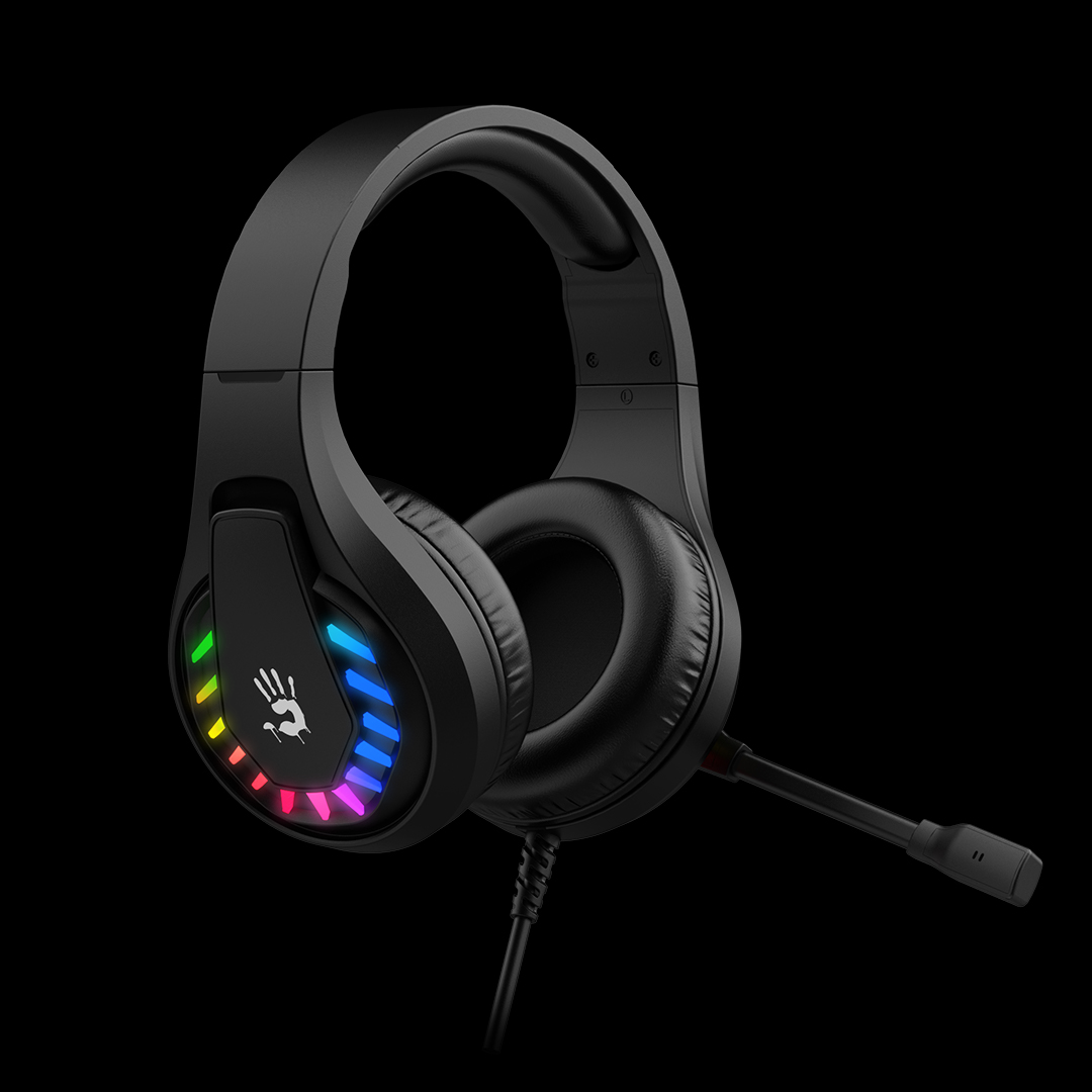 Bloody G230 Virtual 7.1 Surround Sound RGB Gaming Headphone USB Black