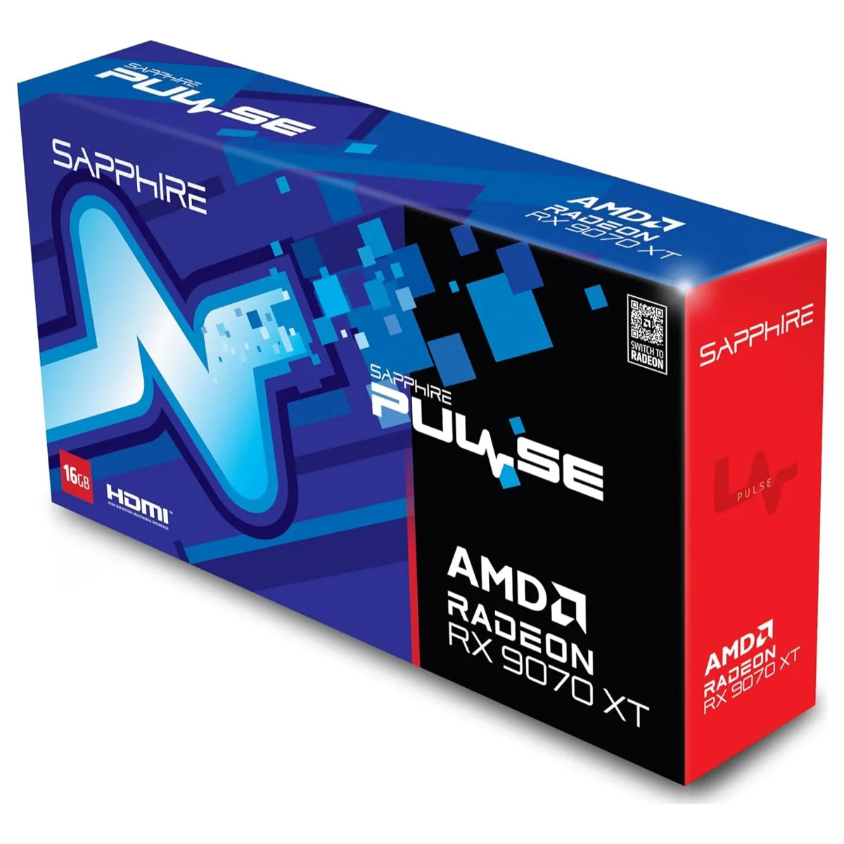 Sapphire PULSE AMD Radeon RX 9070 XT Graphics Card, 16GB GDDR6, 256-Bit, Boost Up To 2970MHz, Game Up To 2400MHz, PCI-Express 5.0 x16