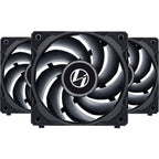 Lian Li UNI Fan P28 120mm Daisy-Chain PWM Case Fan with Controller | Black - UF-P28120-3B, 3-Pack | Noise-Optimized | Performance-Oriented Fan