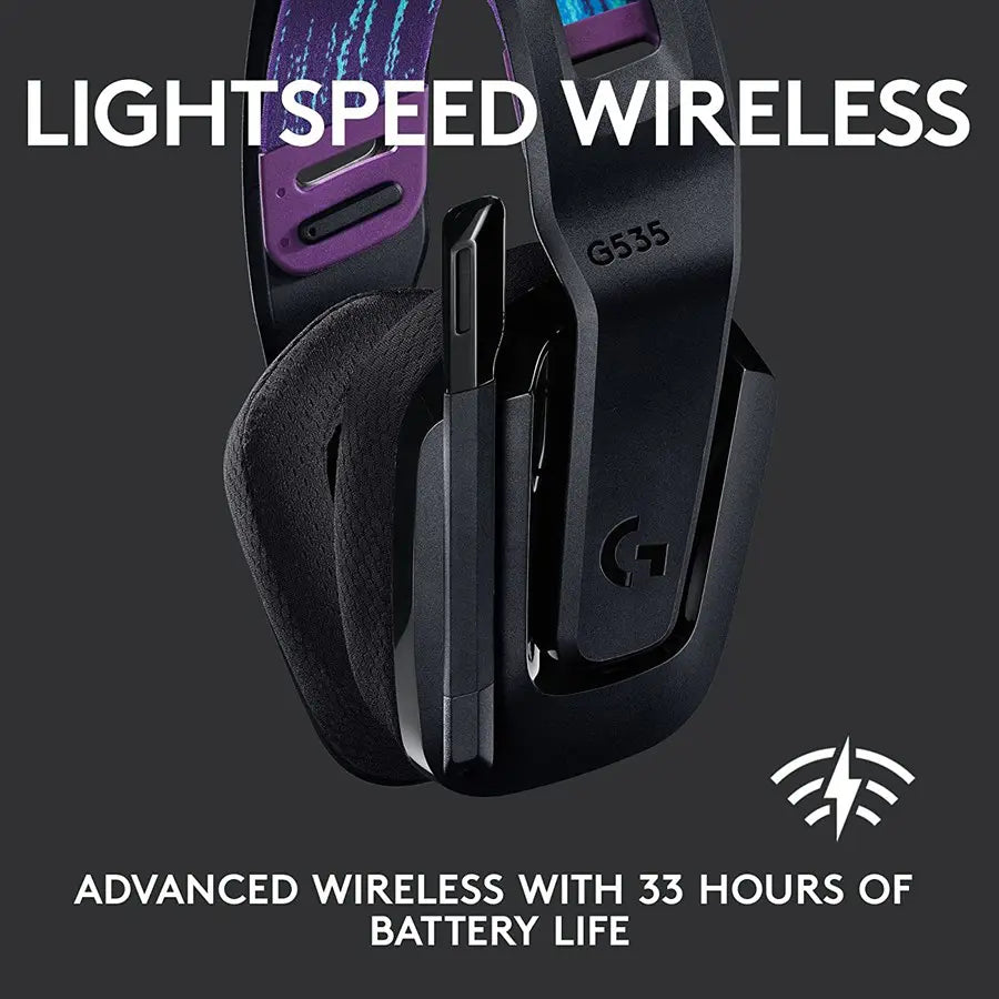 Logitech G535 Lightspeed Wireless Gaming Headset - Black