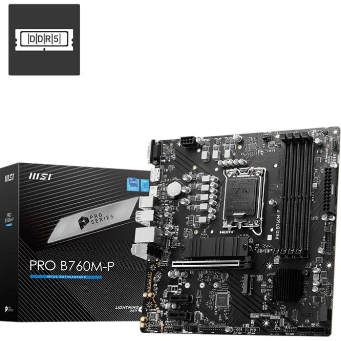 MSI PRO B760M-P Intel DDR5 LGA1700 Motherboard