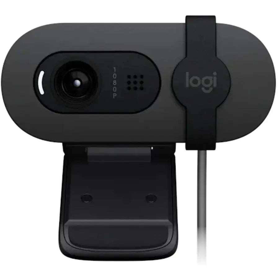 Logitech BRIO 105 FHD 1080p Business Webcam with Auto Light Balance | 960-001592 | Certified for Google Meet | Works with Chromebook | Privacy Shutter