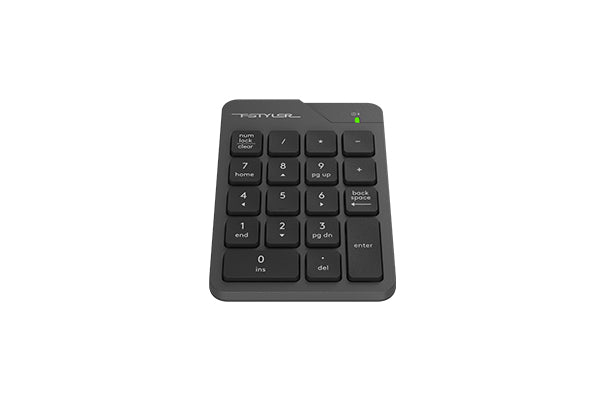 A4tech FGK21C Fstyler 2.4G Wireless Rechargeable Numeric Keypad USB Black+Blue Receiver+Type Adapter, Grey - view 3