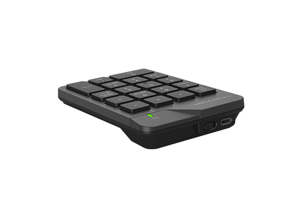 A4tech FGK21C Fstyler 2.4G Wireless Rechargeable Numeric Keypad USB Black+Blue Receiver+Type Adapter, Grey - view 4