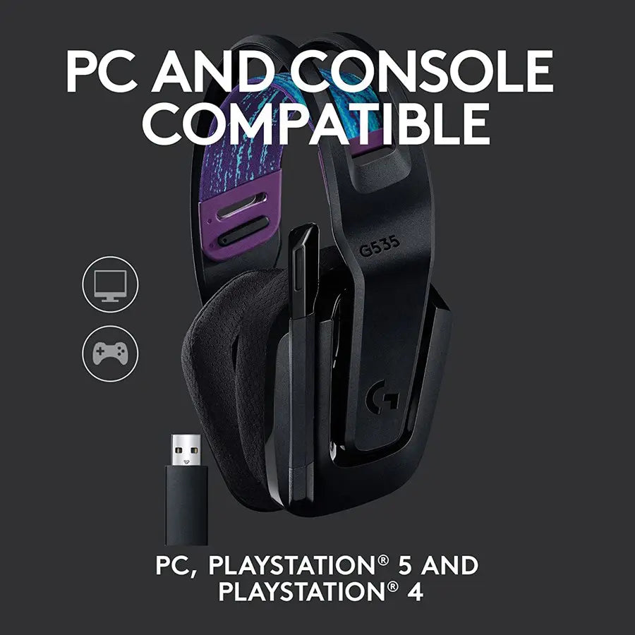 Logitech G535 Lightspeed Wireless Gaming Headset - Black